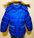 Куртка зима дитяча синя TOFEINA 7895, фото 3