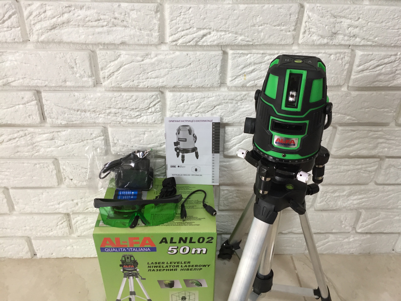 Лазерний рівень, нівелір AL-FA ALNL02 : 5 ліній/6 точок, фото 1