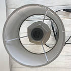 Настільна лампа керамічна Е14, H-28 см, з чорним тканинним абажуром, фото 2