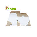 Коробка картонна самозбірна 115х115х255 мм біла мікрогофрокартон, фото 2