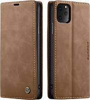 Шкіряний чохол для iPhone 11 Magnetic CaseMe - Brown (Айфон 11)