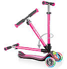 Самокат Globber Elite Deluxe Flash Lights Deep Pink (рожевий), фото 2