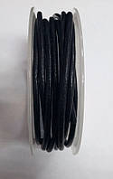 Шкіра кругла гладка чорна, 3мм