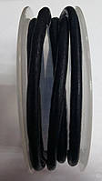 Шкіра кругла гладка чорна, 4мм