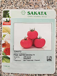 Пінк Импрешн F1 / Pink Impression F1 - індетермінантний Томат, Sakata. 250 насінин