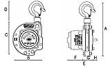 Переносна міні-лебідка HUCHEZ PULLEY-MAN 300 кг, фото 6