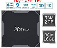 Смарт ТВ Приставка X96 MAX+ 2гб 16Гб (X96 MAX PLUS 2/16) Amlogic S905X3 Смарт Бокс с гарантией 2023