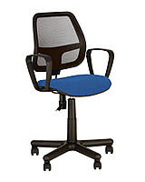 Кресло офисное Alfa GTP механизм CPT крестовина PM60 спинка сетка OH-5, сиденье ткань ZT-07 (Новый Стиль ТМ)