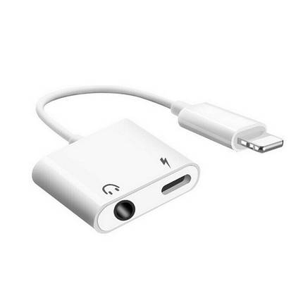 УЦІНКА! Перехідник адаптер Lightning - 3.5 мм навушники + зарядка Lightning Alitek (Передоплата), фото 2