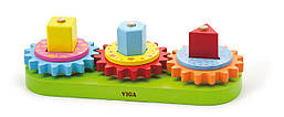 Дерев'яна пірамідка Шестерні Viga Toys 59611