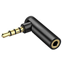 Перехідник аудіо кутовий Alitek USB Type-C - Audio 3.5 мм Зелений, фото 4
