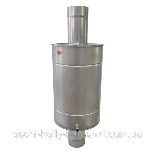 Бак для лазні з нержавіючої сталі 50 літрів AISI 304/321 1мм ф120 мм