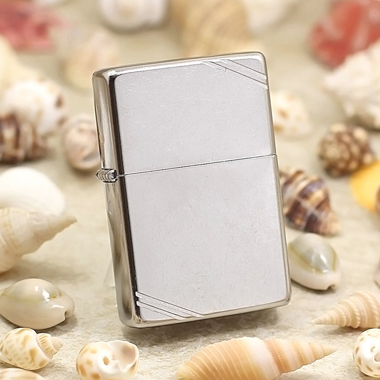 Запальничка Zippo 230 Vintage Brushed Chrome