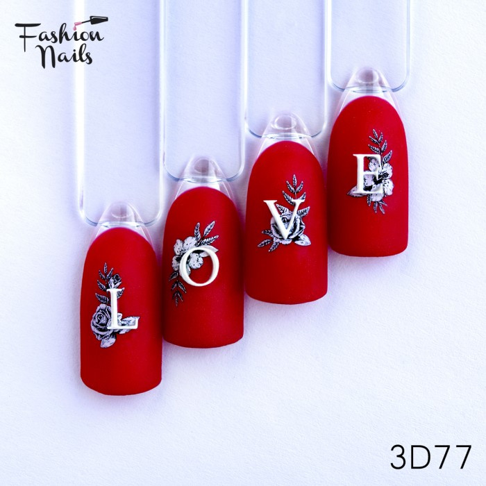 3D-Декор для дизайну нігтів Fashion Nails - 3D наклейки для дизайну нігтів - Слайдер дизайн 3D для манікюру