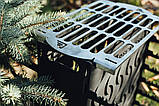 Решітка гриль Reckless з нержавіючої сталі 3 мм зі зйомними ніжками 360х250х180 мм., фото 9