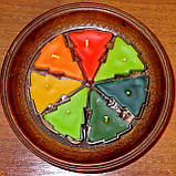 Воскова чайна свічка Ялинка в пластиковому прозорому контейнері; натуральний бджолиний віск, фото 8