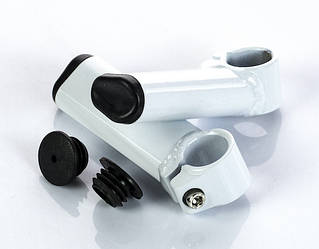 Роги на кермо глянцеві Білі алюмінієві