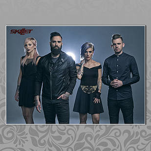 Плакат А3 Рок Skillet