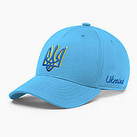 Кепка бейсболка мужская INAL с гербом Украины S / 53-54 Голубой 217153