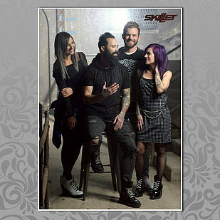 Плакат А3 Рок Skillet 08