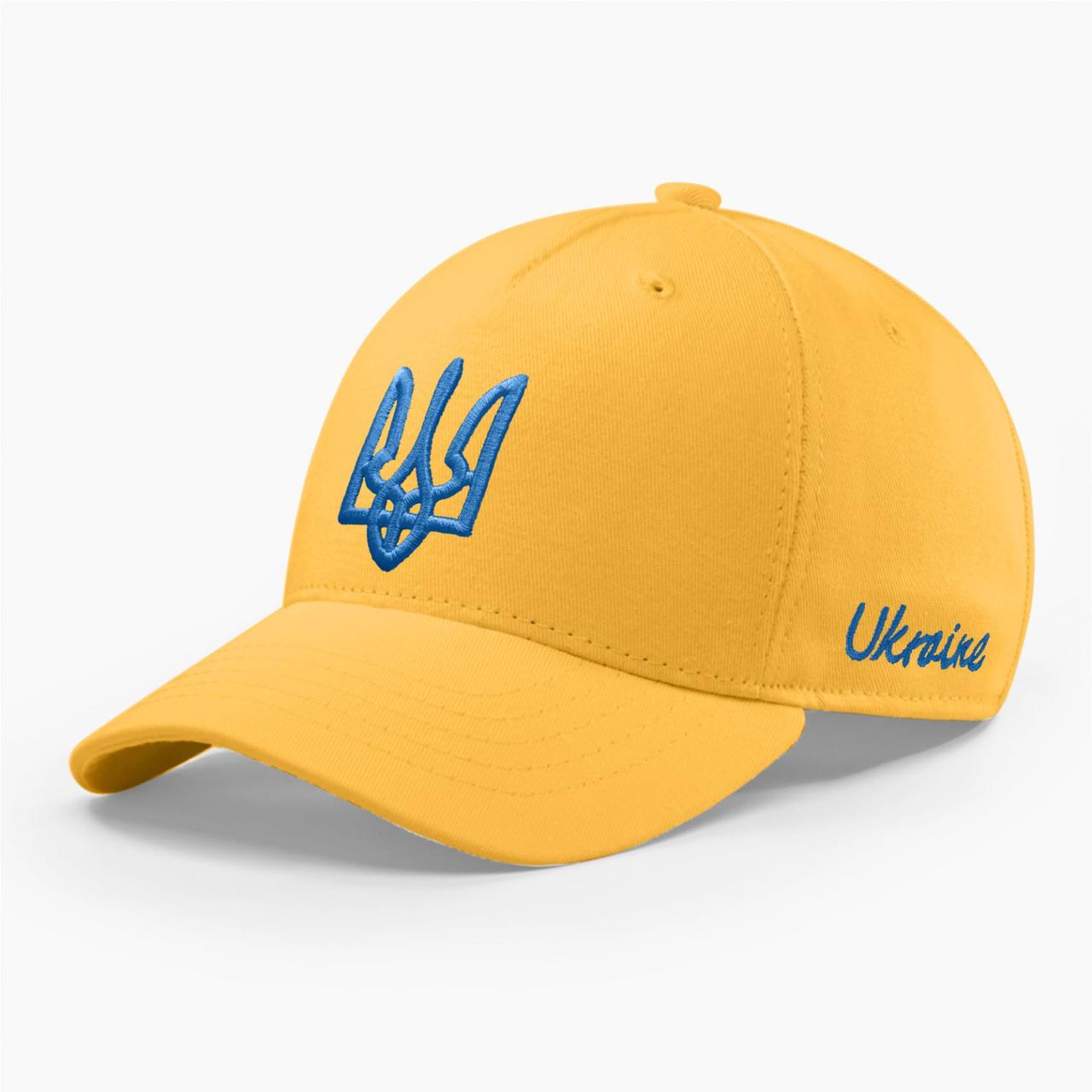 Кепка бейсболка мужская INAL с гербом Украины M / 55-56 RU Желтый 108155