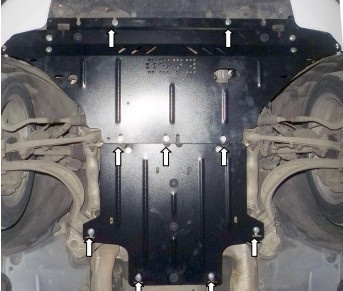 Защита двигателя Audi A4 В8 2007-2011 Kolchuga - фото 1 - id-p597243949