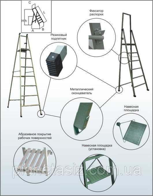 Драбина склопластикова ізоляційна ССО-1,5