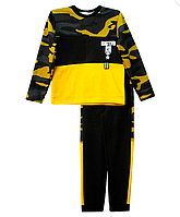 Детский спортивный костюм синий,черный /камуфляж трехнитка, размер 122-140