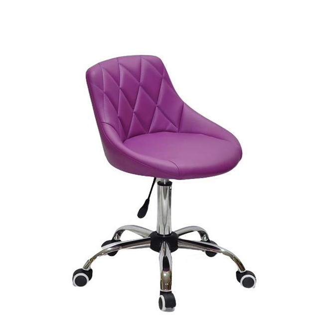 Стул мастера Форо пурпурная экокожа FORO CH-Office на колесах, фото 1