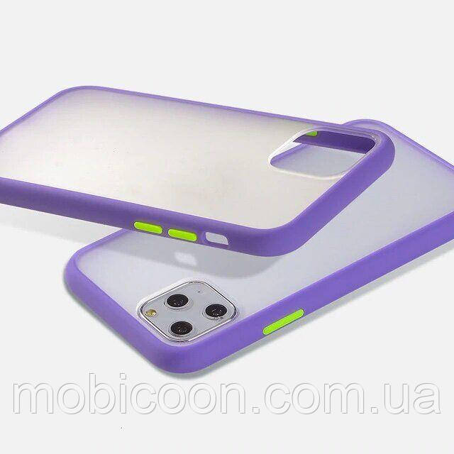 Накладка Gingle Matte Case для iPhone 12 mini lilac/green