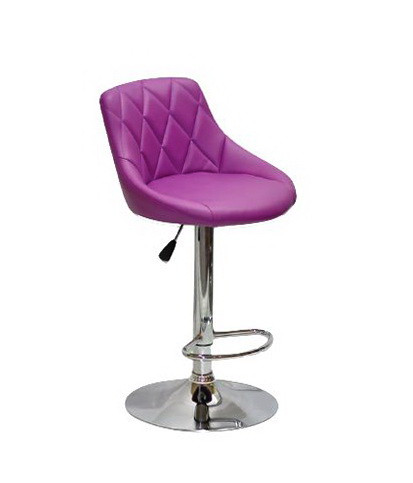 Барный стул FORO ЭК Форо пурпурный кожзам с подножкой, фото 1