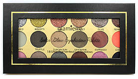 Палітра тіней Glamierre Solar Glow Eyeshadow Palette (18 кольорів)