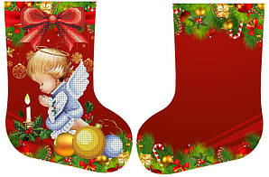 Новорічний чобіток (заготовка) №006