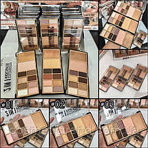 DoDo Girl 2in1 Eyeshadow Highlighter палетка для макіяжу 8 тіней + 2халайтера D4061/02 (уцінка!), фото 5