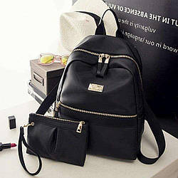 Жіночий рюкзак, міський практичний рюкзак чорного кольору, AL-2542-10