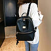 Жіночий рюкзак 2021, міський практичний рюкзак чорного кольору, AL-2542-10, фото 7