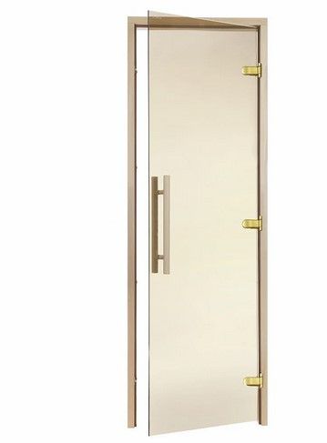 Дверь GREUS Premium сауна 80х200 бронза матовая - фото 2 - id-p1297138836
