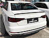 Карбоновий спойлер Audi A4 B9 сабля тюнінг (v1), фото 3