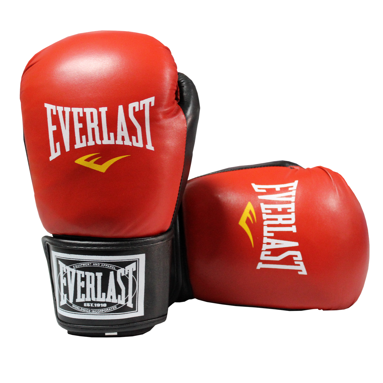 Купить Боксерские перчатки кожаные Everlast 10 унций (красные, синие .