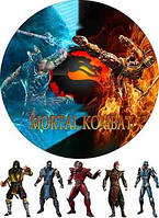 Вафельная картинка Мортал Комбат (Mortal Kombat) А4 (k0148)