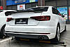 Карбоновий спойлер Audi A4 B9 тюнінг сабля (v3), фото 9