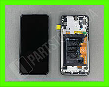Дисплей Huawei P Smart Z Black (02352RRF) сервісний оригінал у зборі з рамкою, акб і датчиками