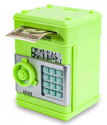 Електронна скарбничка сейф з кодовим замком зелений