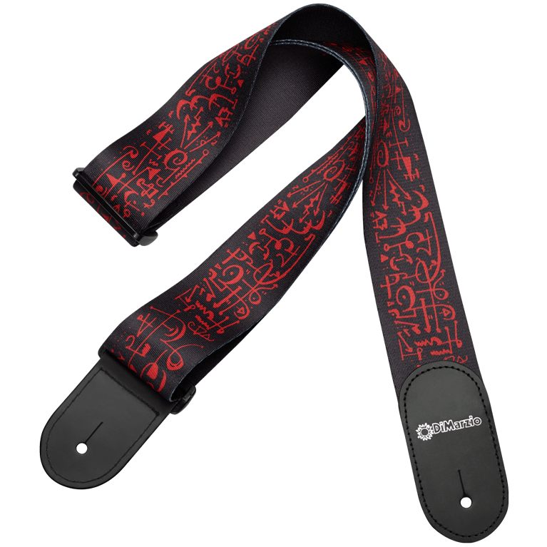 Гітарний ремінь DIMARZIO STEVE VAI PRINT - ART STRAP BLACK