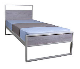 Ліжко односпальне металева "Астра Вуд" Melbi, колір на вибір