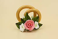 Обручальные кольца с розой