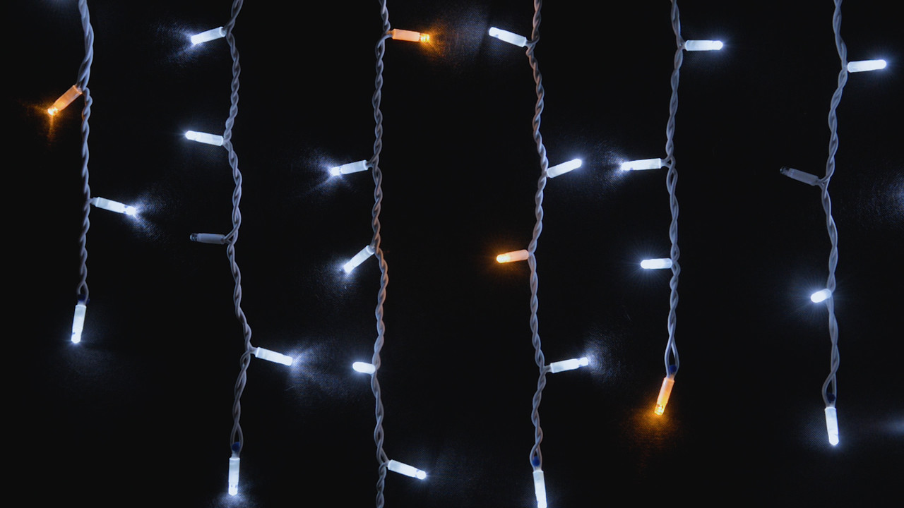 Гірлянда зовнішня 75 LED бахрома 2x0,7m білий IP44 EN DELUX ICICLE, фото 1