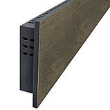 Керамічний теплий плінтус c програматором Flyme 420PB коричневе дерево, фото 8