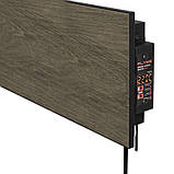 Керамічний теплий плінтус c програматором Flyme 420PB коричневе дерево, фото 9