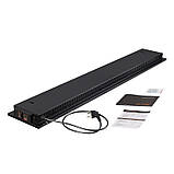 Керамічний теплий плінтус c програматором Flyme 420PB коричневе дерево, фото 10